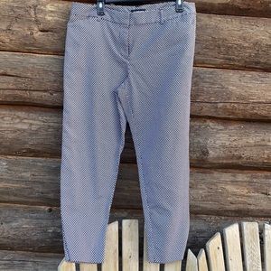 Black/white/gray cropped dress pants. Size 12